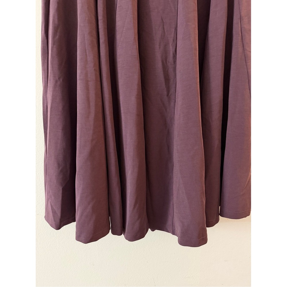 OGL Sandwashed Lyocell Blend Volume Skirt with Pockets NWT Large Purple Grey - Picture 8 of 14